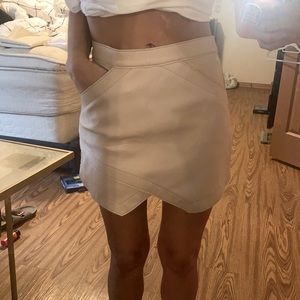 BCBG Leather skirt
